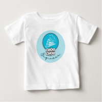 Baby Blue Train Choo Choo Engineer Kids T-Shirt