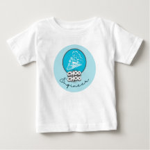 Baby Blue Train Choo Choo Engineer Kids T-Shirt