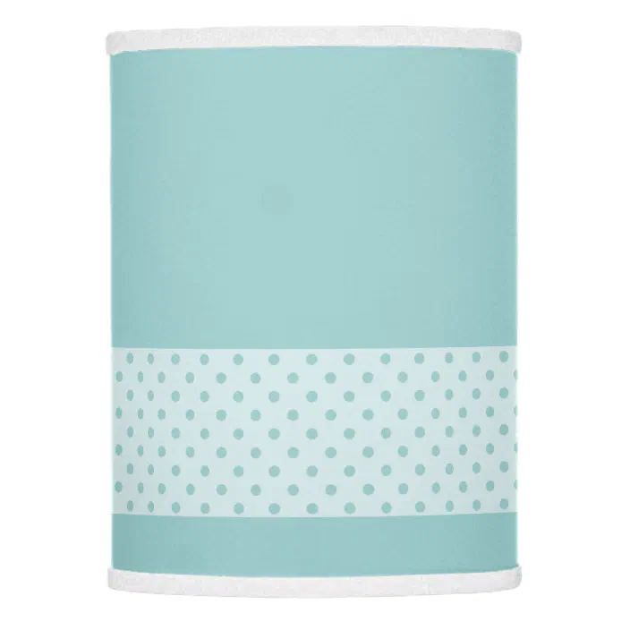 Baby Blue W Pastel Band Polka Dots Nursery Lamp Shade Zazzle Com Baby Blue W Pastel Band Polka, Light Blue Polka Dot Lamp Shade
