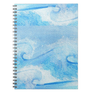 Baby Blue Waves Notebook