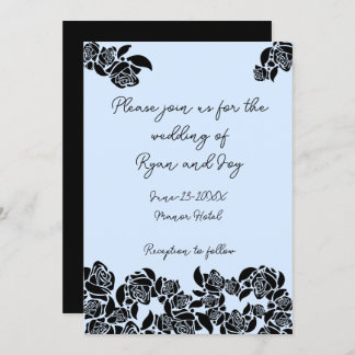 Baby Blue Wedding Invitation
