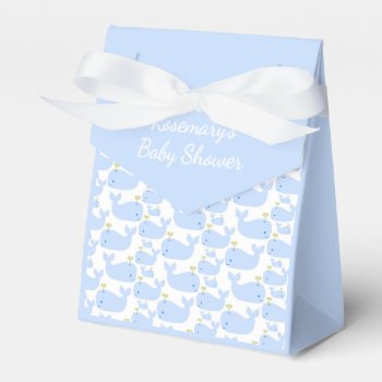 Baby Blue Whales Infant Gift Shower Favor Box by Precious_Baby_Gifts at Zazzle