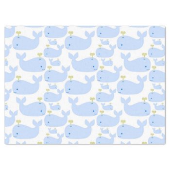 Baby Blue Whales Infant Gift Shower Tissue Paper by Precious_Baby_Gifts at Zazzle