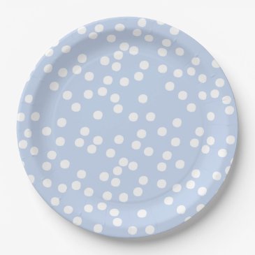 Baby Blue & White Confetti / Polkadots