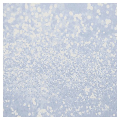 Baby blue white elegant faux glitter pattern fabric