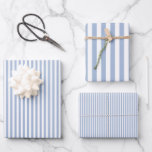 Baby Blue & White Stripes Wrapping Paper Sheets<br><div class="desc">Add a sweet and charming touch to your gifts with this Baby Blue & White Stripes Wrapping Paper. Perfect for birthdays,  baby showers,  weddings,  and more,  its classic striped design makes every present look delightful and festive.</div>