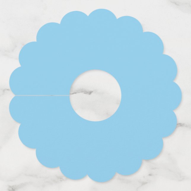 Baby Blue Wine Glass Tag (Front)