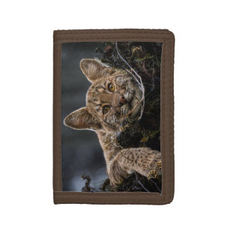 Baby Bobcat Tri-fold Wallet
