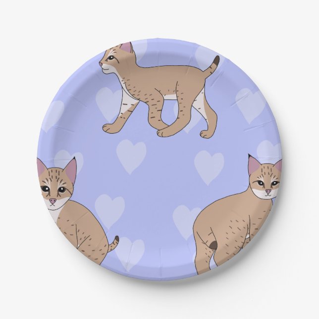Baby Bobcats Paper Plates (Front)