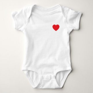 Baby Body - "Little Red Heart" ❤️ Baby Bodysuit