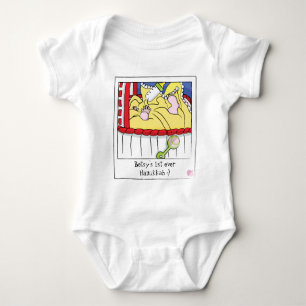 Baby Body Suit/baby with rattle/pink Baby Bodysuit