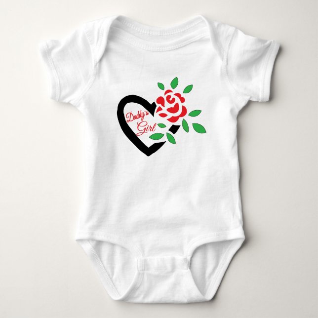 Baby Body Suit: Daddy's Girl Baby Bodysuit (Front)