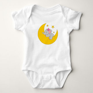 baby body with cute cartoon elephant bodysuit