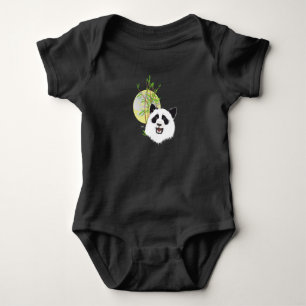 baby body with large panda baby strampler bodysuit
