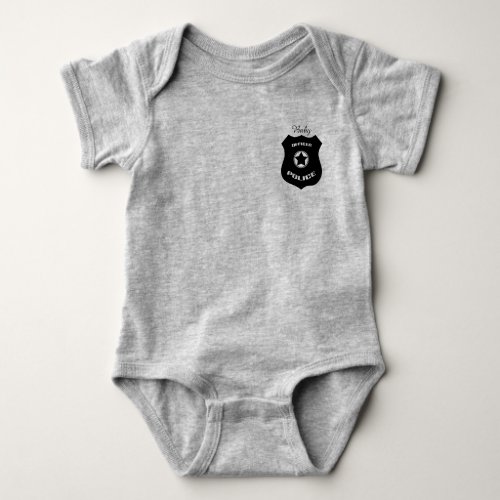 Baby Bodysuit Baby Police Baby Bodysuit