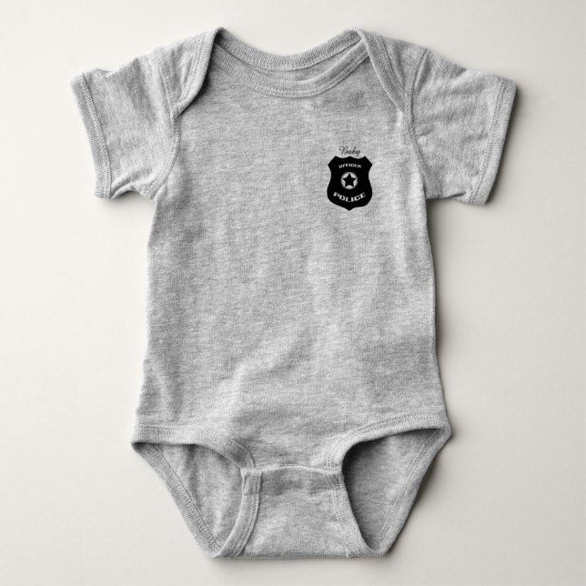 Baby Bodysuit Baby Police Baby Bodysuit (Front)