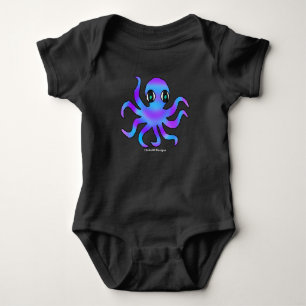 Baby Bodysuit -Blue Violet Octopus (vivid)