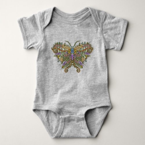 Baby bodysuit _  Butterfly fern