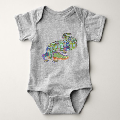 Baby bodysuit _ crocodile