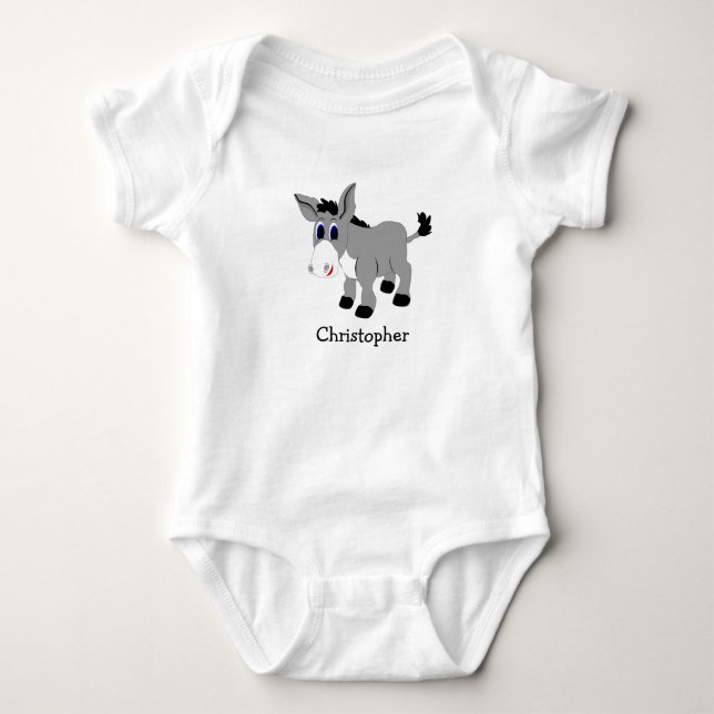 Baby Bodysuit Donkey Design (Front)