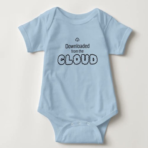 Baby bodysuit Downloaded from the Cloud