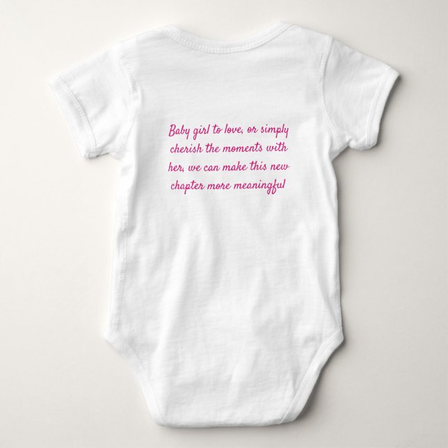 baby bodysuit for newborns (Back)