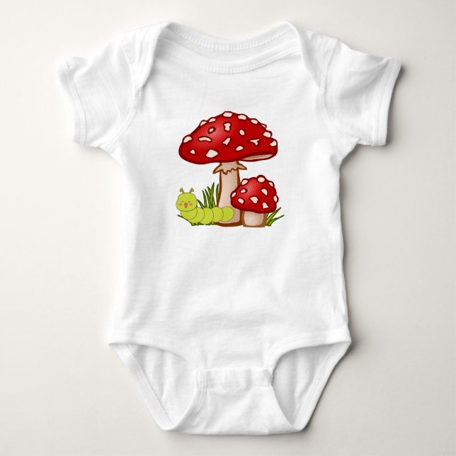 Baby bodysuit Forest Friends Adventure. (Front)
