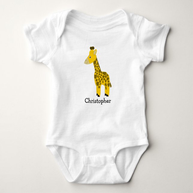 Baby Bodysuit Giraffe Design (Front)