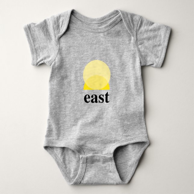 Baby Bodysuit in Heather Grey (Front)