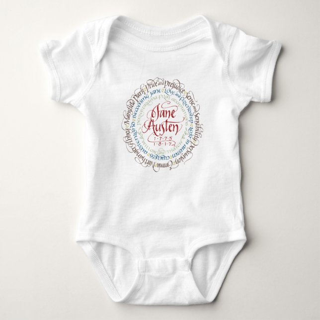Baby Bodysuit - Jane Austen Period Dramas (Front)
