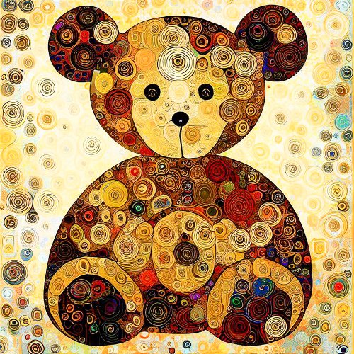 Baby bodysuit Klimt Teddy Bear