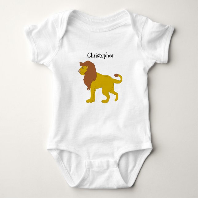 Baby Bodysuit Lion Design (Front)