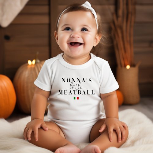 Baby bodysuit Little Meatball Italian Baby