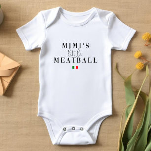 Baby bodysuit Little Meatball Italian Baby