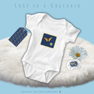 Baby Bodysuit - Lost in Quatrain by Adiela Akoo
