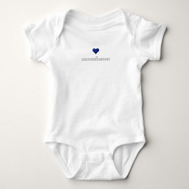 Baby BodySuit Microinfluencer Gift Customizable (Front)