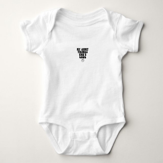 Baby Bodysuit - My Aunt Thinks She's Cool (Front)