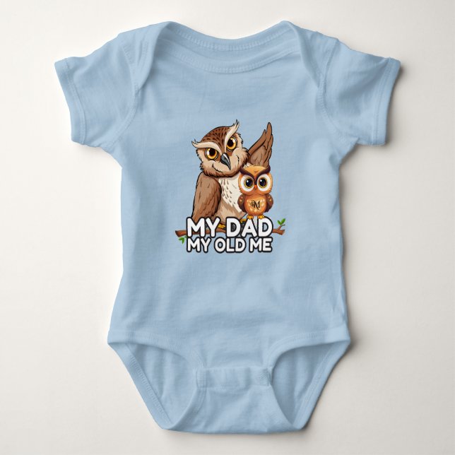 Baby Bodysuit : My Dad My Old Me (blue) (Front)