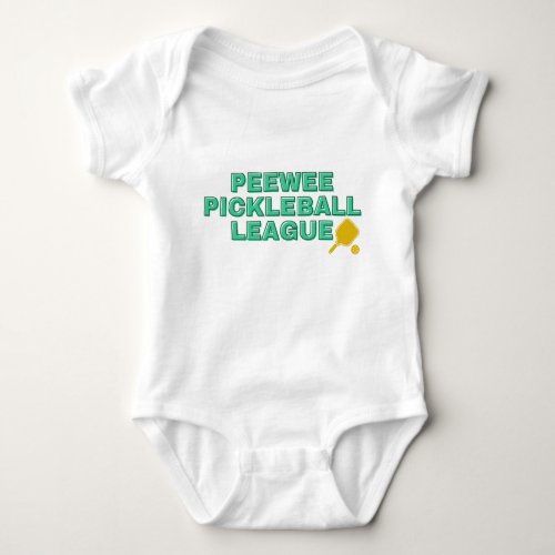 Baby Bodysuit Pickleball Customize Peewee League