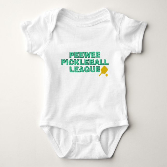 Baby Bodysuit Pickleball Customize Peewee League (Front)