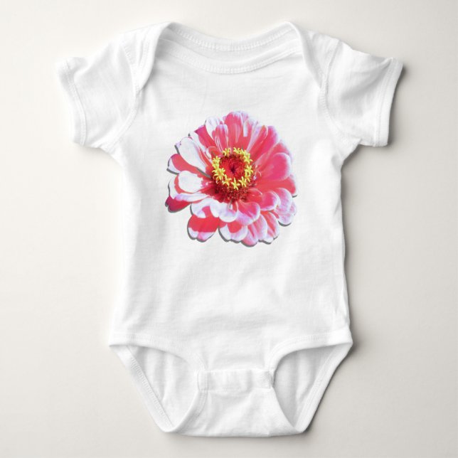Baby Bodysuit - Pink Zinnia (Front)
