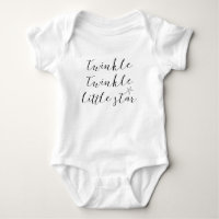 baby bodysuit quote twinkle twinkle little star