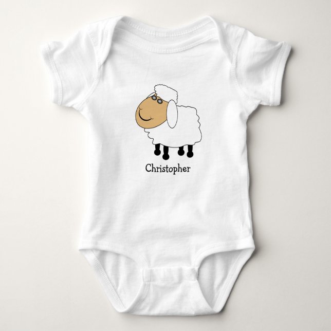 Baby Bodysuit Sheep Design (Front)
