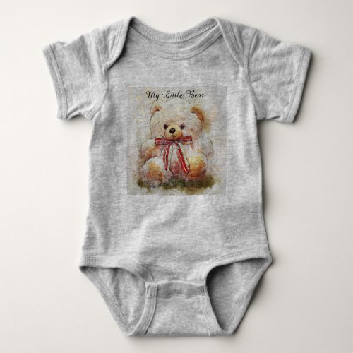 Baby Bodysuit Teddy Bear Baby Bodysuit