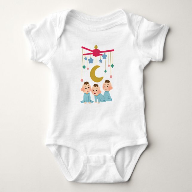 Baby Bodysuit Twinkle Little Dreamers.  (Front)