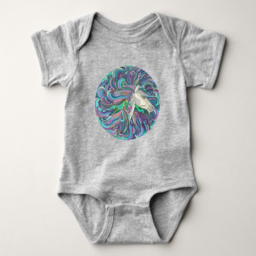 Baby bodysuit_ unicorn baby bodysuit