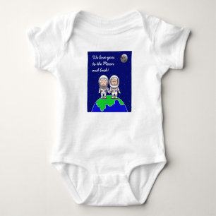 Baby bodysuit with grandparents by Jo Images