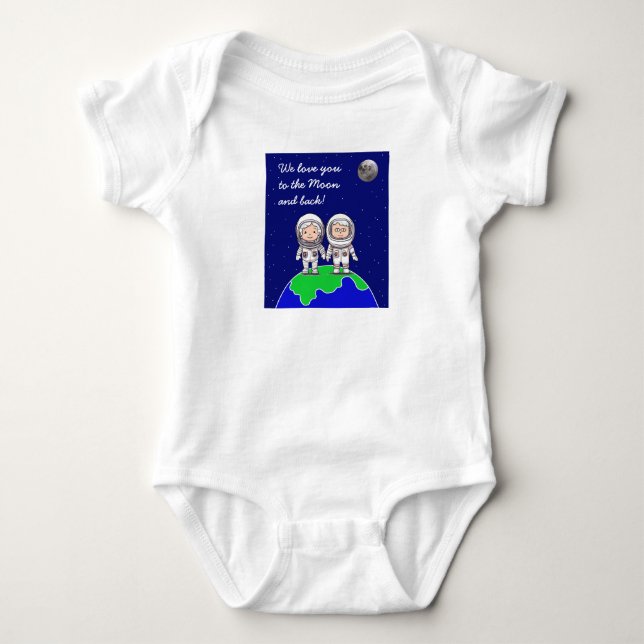 Baby bodysuit with grandparents by Jo Images (Front)