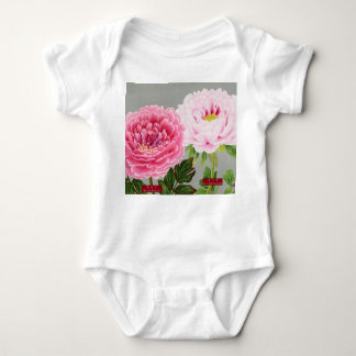 BABY BODYSUIT WITH JAPANESE FLOWER PRINT DIY NAME