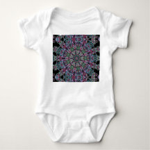 Baby bodysuit with mandala 2